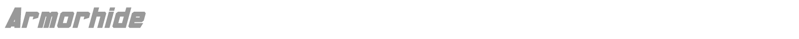 Armorhide font preview